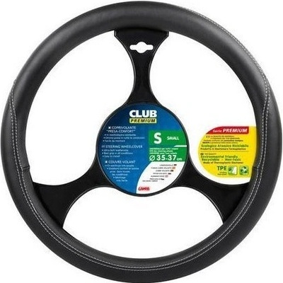 Potah volantu CLUB PREMIUM černý, 35-37 cm