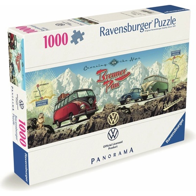 Ravensburger Cez Alpy s VW 1000 dielov