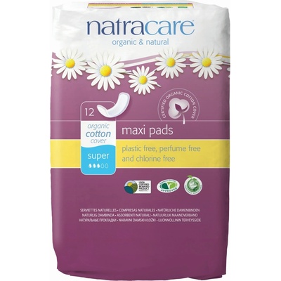 Natracare Maxi Super menštruačné vložky 12 ks