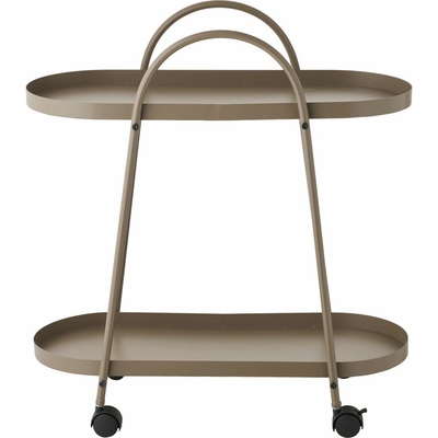 House Nordic Barový vozík 2 police kov, hnědá, 60x64 cm, Empoli