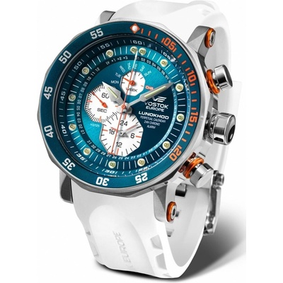 Vostok Europe YM86/620A636 biely gumový remienok