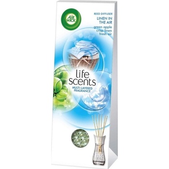 Air Wick Reed Diffuser Life Scents Linen in the air - Bielizeň v vánku vonné tyčinky osviežovač vzduchu 30 ml