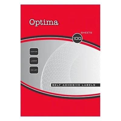 Optima Етикет OPTIMA 32121 25, 4x10mm 18900 етикета/кутия 100 листа/кутия (32121)