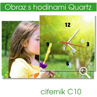 Obraz s hodinami z vlastní fotografie 90 × 60 cm - C10