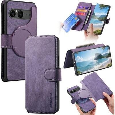 VSECHNONAMOBIL 136405 CASENEO Peněženkové pouzdro pro Sony Xperia 10 VII fialové – Zboží Mobilmania
