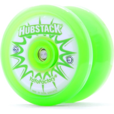 YoYoFactory Hubstack Plastové Yoyo Zelená