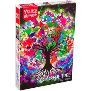 Yazz Пъзел Yazz Puzzle от 1000 части - Многоцветно дърво (3808)