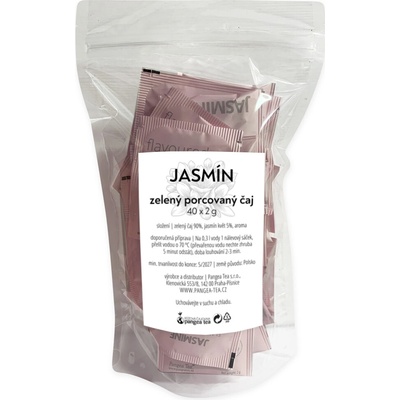 Růžová čajovna Pangea Tea Jasmine Jasmín zelený porcovaný čaj 40 ks