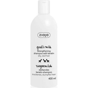Ziaja Goat's Milk posilňujúci šampón pre suché a poškodené vlasy Shampoo with Keratin 400 ml