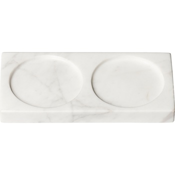 Crushgrind Поставка под мелнички Tabletopper мраморна 15 см бяла (086003-2098)