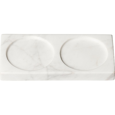 Crushgrind Поставка под мелнички Tabletopper мраморна 15 см бяла (086003-2098)