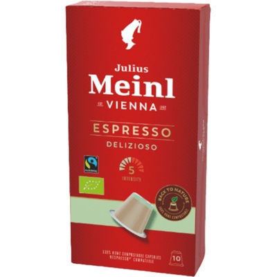 Julius Meinl Компостируеми кафе капсули Julius Meinl INSPRESSO Espresso Bio & Faitrade за Nespresso 10 бр