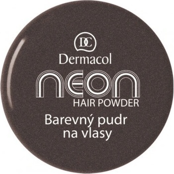 Dermacol barevný pudr na vlasy Neon černá se třpytkami č.8 černá se třpytkami