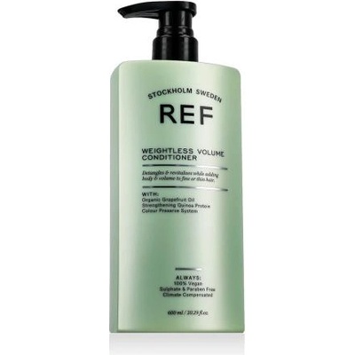 Ref Stockholm Weightless Volume Conditioner 600 ml балсам за обем за тънка коса унисекс