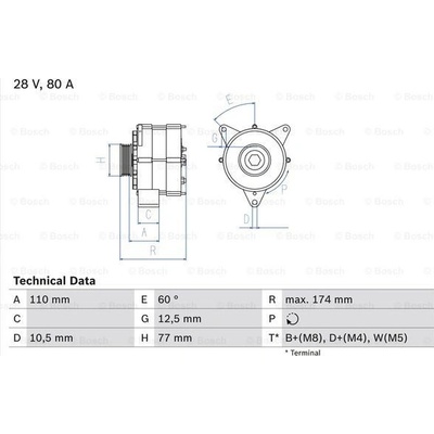 generátor BOSCH 0 986 039 790