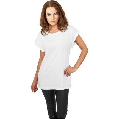 Urban Classics Ladies Dámske tričko s krátkym rukávom Organic Extended Shoulder Tee white