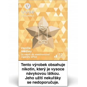 Vuse ePod Vanilla Medley 1,9 ml 12 mg 2x POD od 183 Kč