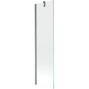 Mexen Next параван за вана с едно крило 50 x 150 cm, прозрачен, четкано тъмно сиво - 895-050-000-00-00-66 (895-050-000-00-00-66)