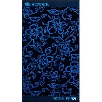SUNDEK Хавлиена кърпа Sundek Jacquard terry hibiscus pattern towel - Black (Navy)
