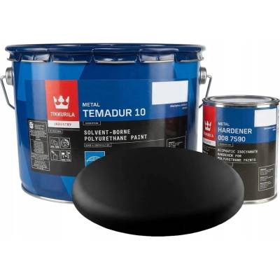 Tikkurila Temadur 10 9 l černá matná sada