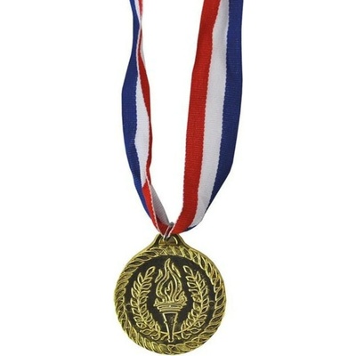 Medaile zlatá plastová 5 cm