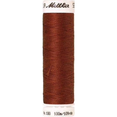 Nitě SERALON 100m na univerzální šití, polyester AMANN Mettler - více barev 6677: 1346 oranžovo hnědá