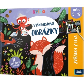 Albi Kvído Vyškrabávací obrázky Zvířátka z lesa