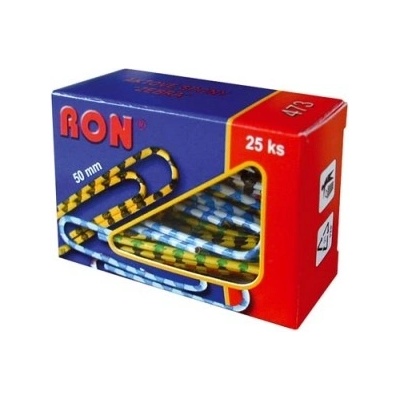Aktové spony RON - 50 mm / 25 ks zebra – Zboží Dáma