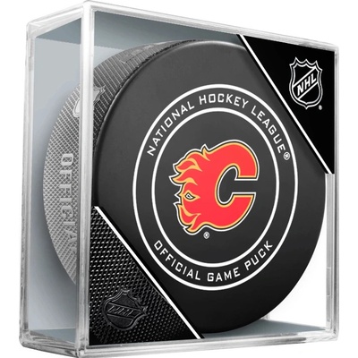 Inglasco / Sherwood Fanouškovský puk NHL Official Game Puck Calgary Flames