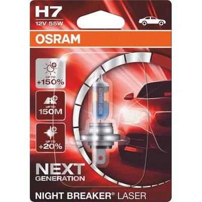 Osram Night Breaker Laser H7 PX26d 12V 55W 64210NL-01B