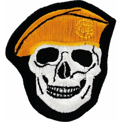 NAVYS nášivka LEBKA baret vo farbe ORANŽOVÁ