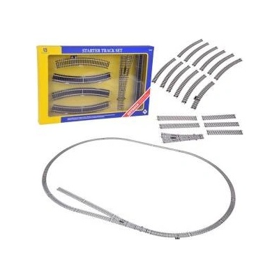 Jokomisiada Metal tracks for the HO starter train, turns, siding, switch, 3m RC0644