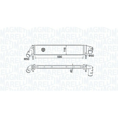 Chladič plniaceho vzduchu MAGNETI MARELLI 351319205260
