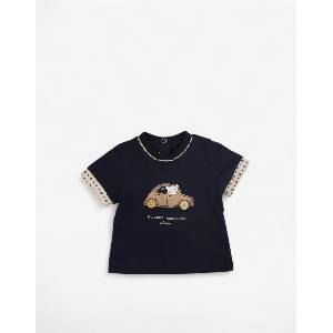 Chicco Boys Knitted Tee Dark Blue - dress4less