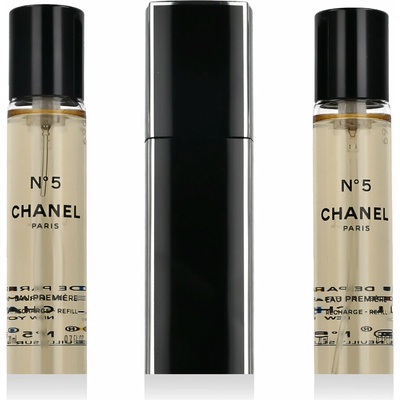Chanel No 5 Eau Premiere EDP plniteľný 20 ml + EDP náplň 2 x 20 ml darčeková sada