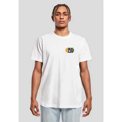 Mister Tee Мъжка тениска в бял цвят MISTER TEE Ballin 4.0 UB-MT2895-00220 - Бял, размер XS