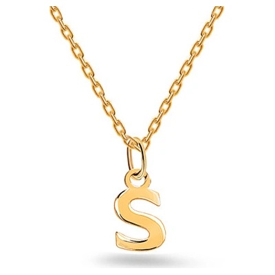 iZlato Forever Minimalistický přívěsek písmeno S IZ24456S