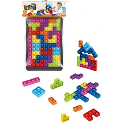 Raya Toys Антистрес игра Raya Toys - Pop It Tetris, 26 части (523121548)