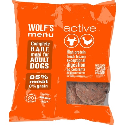 Wolf's Menu Adult Active kompletní BARF 10 kg