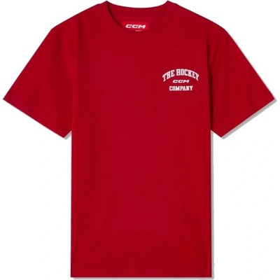 CCM Triko CCM Athleisure Tee YTH, červená, Dětská, L