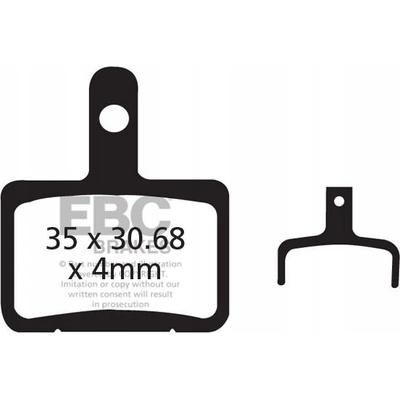 Brzdové destičky EBC CFA327R organické pro kola Shimano Tektro Auriga Meca – Hledejceny.cz