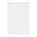 vidaXL Плисирана щора Бяла 95x150 cm Ширина на плата 94, 4 cm Полиестер (4015499)