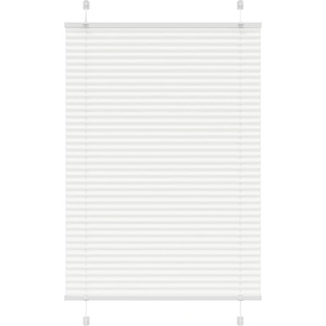 vidaXL Плисирана щора Бяла 95x150 cm Ширина на плата 94, 4 cm Полиестер (4015499)