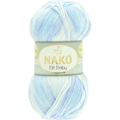 Nako Elit Baby Mini Batik 32459 modro biela