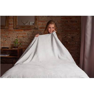 Top textil deka mikroflanel světle šedá 150x200