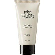 John Masters Organics maska na vlasy s růží a meruňkou mini 60 ml