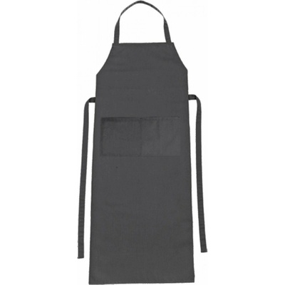 CG Workwear Zástěra Verona s laclem a kapsou 90 x 75 cm Šedá grafitová 90 x 75 cm CGW1146