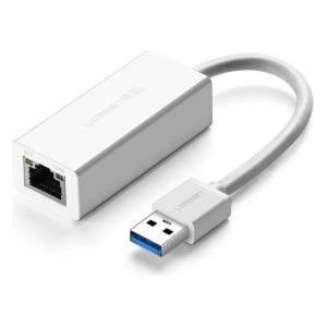 Ugreen external network adapter RJ45 - USB 3.2 Gen 1 (1000 Mbps / 1 Gbps) Gigabit Ethernet white (CR111 20255)