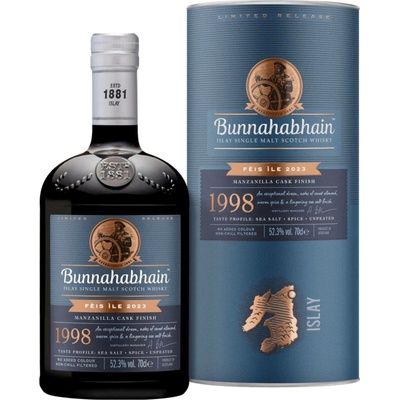 Bunnahabhain Manzanilla Cask 1998 52,3% 0,7 l (tuba)