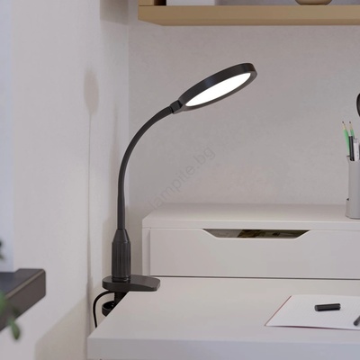 EGLO 902174 - LED димируема лампа с щипка LAURO LED/5, 5W/230V 2700/4000/6500K черна (EG902174)